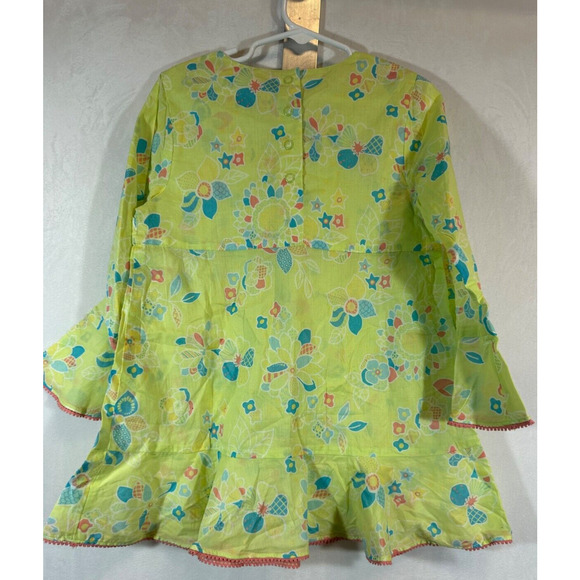 Sz 5 Janie & Jack Swim Beach Pool Cover-Up Cotton Lightweight Floral Dress A55 - Picture 3 of 3